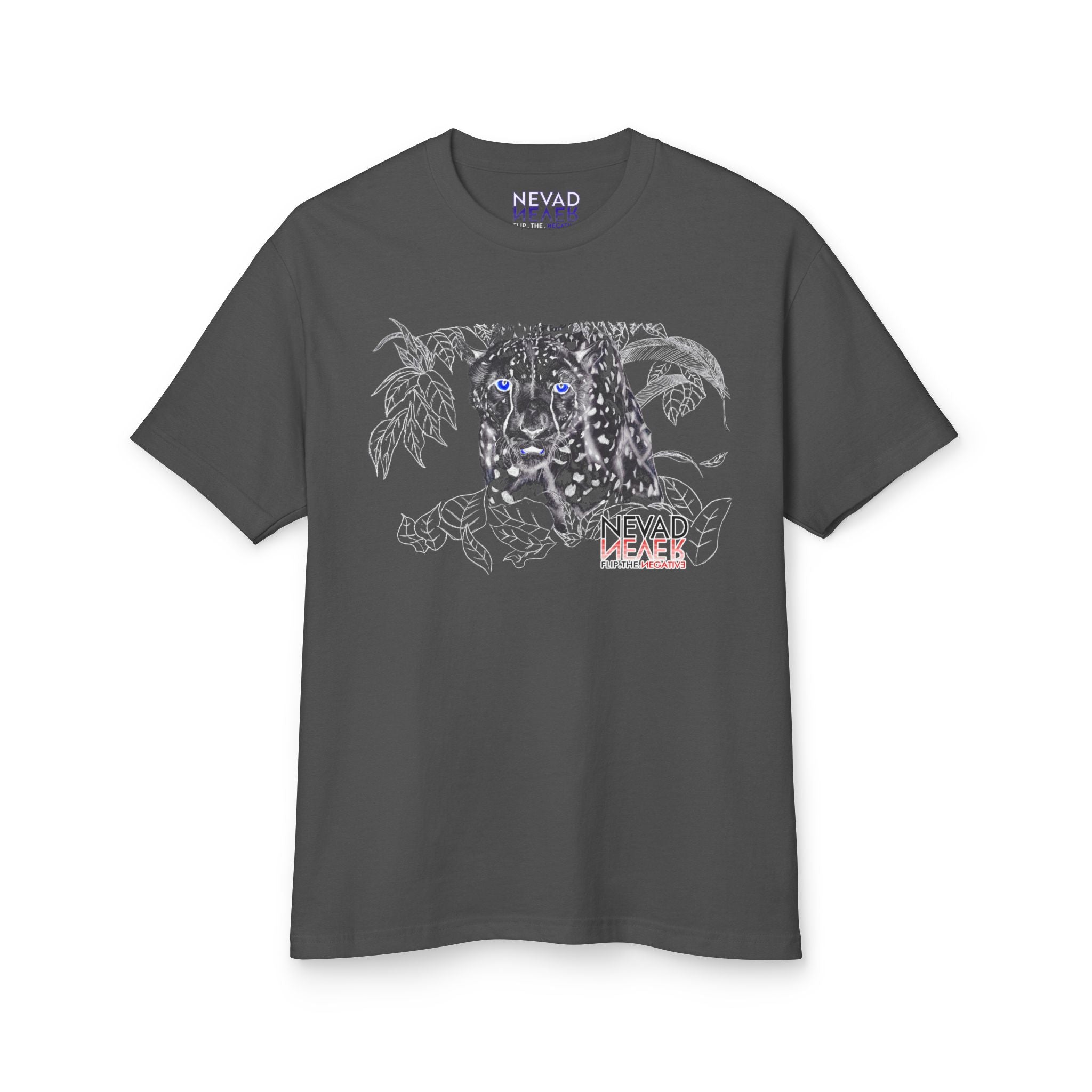 Leopard Tropics T-Shirt — 'Nevad Peace' Graphic Tee