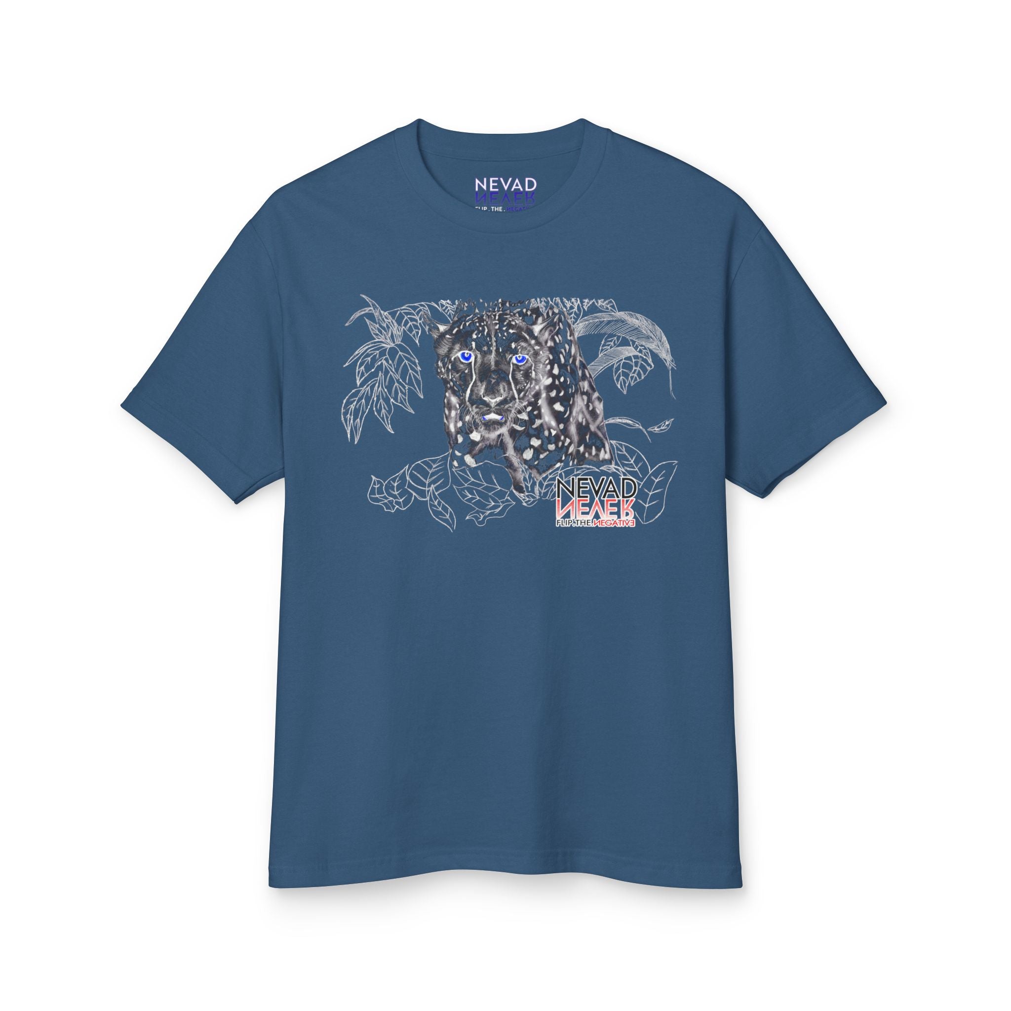 Leopard Tropics T-Shirt — 'Nevad Peace' Graphic Tee